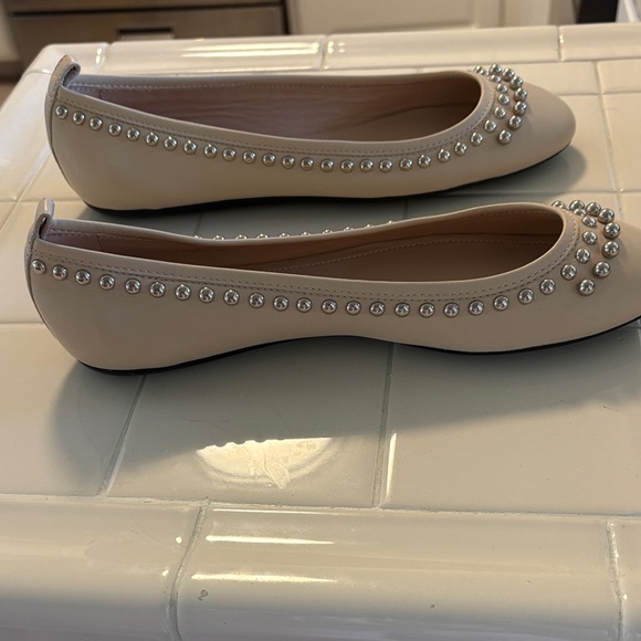 Tod's Cream Studded Women's Loafers - Picture 3 of 10